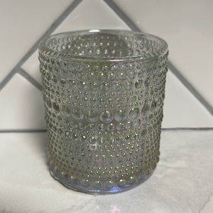 Iridescent Glass Candle Holder